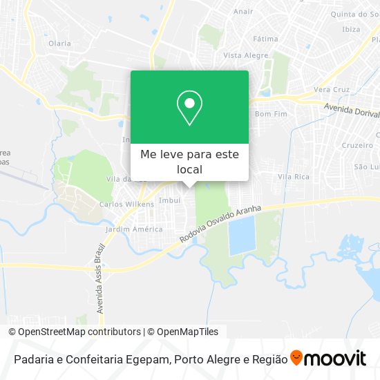 Padaria e Confeitaria Egepam mapa