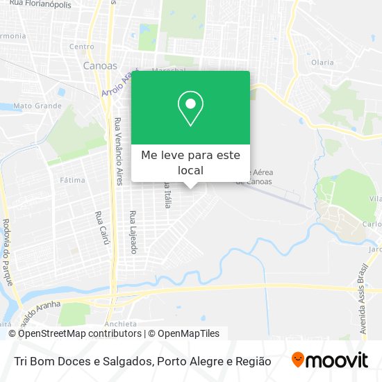 Tri Bom Doces e Salgados mapa