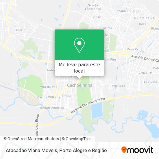 Atacadao Viana Moveis mapa