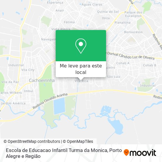 Escola de Educacao Infantil Turma da Monica mapa