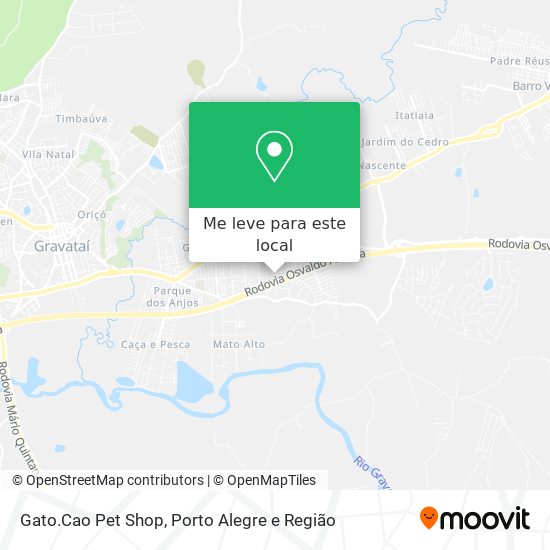 Gato.Cao Pet Shop mapa