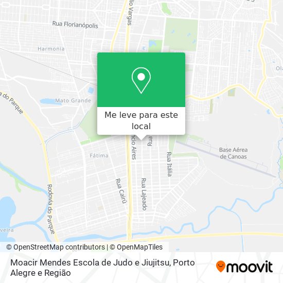 Moacir Mendes Escola de Judo e Jiujitsu mapa