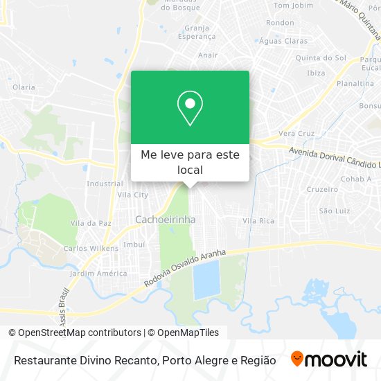 Restaurante Divino Recanto mapa