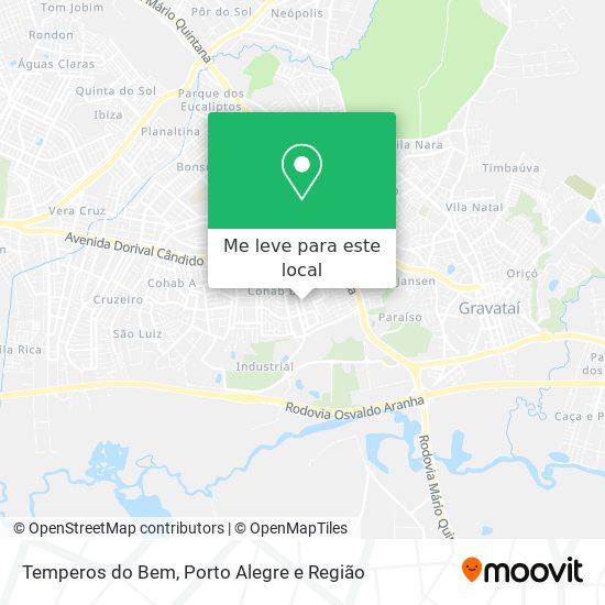 Temperos do Bem mapa