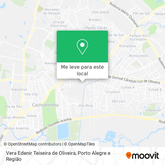 Vera Edenir Teixeira de Oliveira mapa
