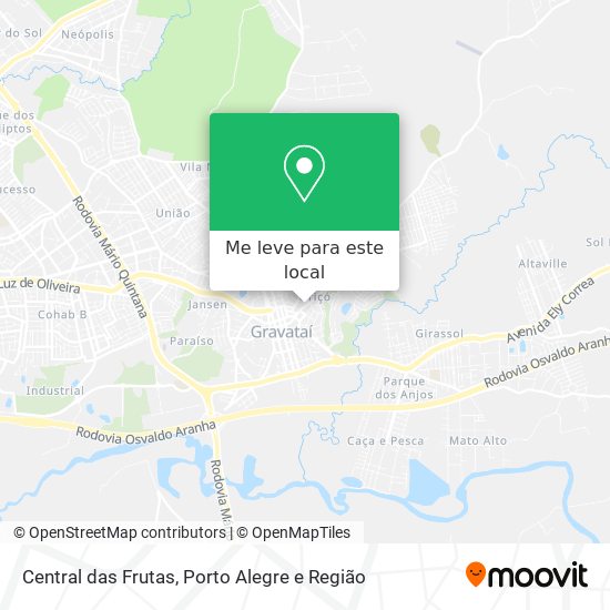 Central das Frutas mapa