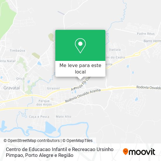 Centro de Educacao Infantil e Recreacao Ursinho Pimpao mapa