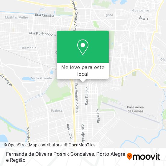 Fernanda de Oliveira Posnik Goncalves mapa