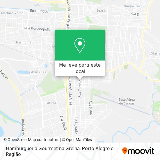 Hamburgueria Gourmet na Grelha mapa