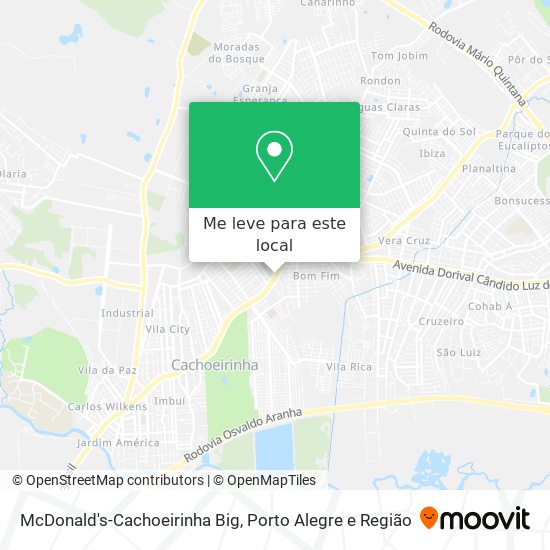 McDonald's-Cachoeirinha Big mapa