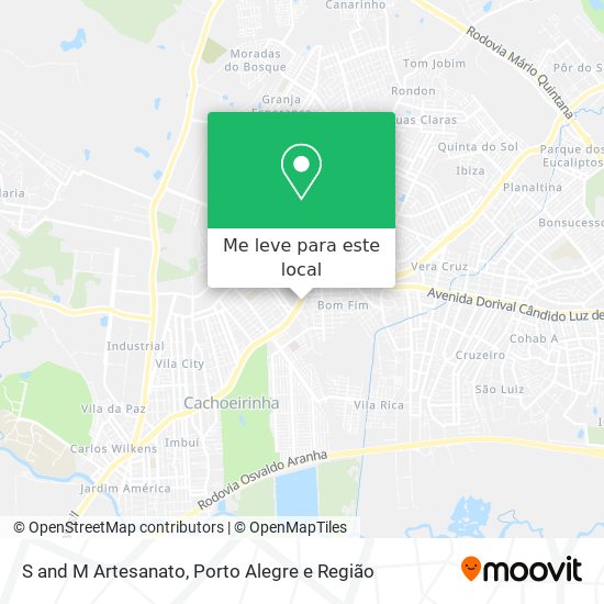 S and M Artesanato mapa