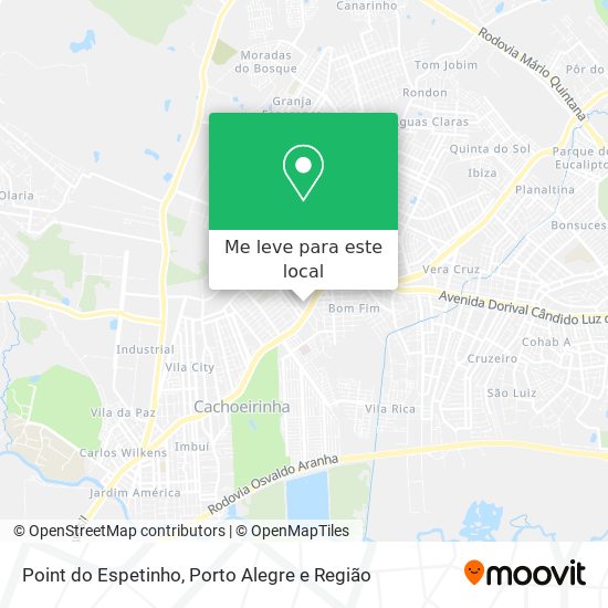 Point do Espetinho mapa