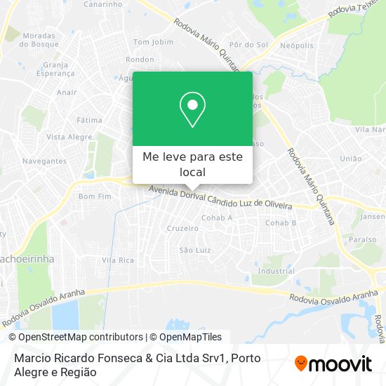 Marcio Ricardo Fonseca & Cia Ltda Srv1 mapa