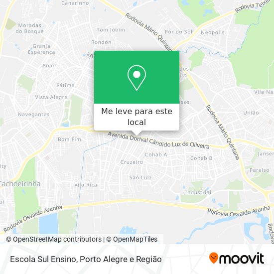 Escola Sul Ensino mapa