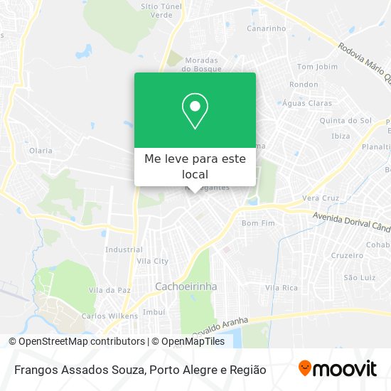 Frangos Assados Souza mapa