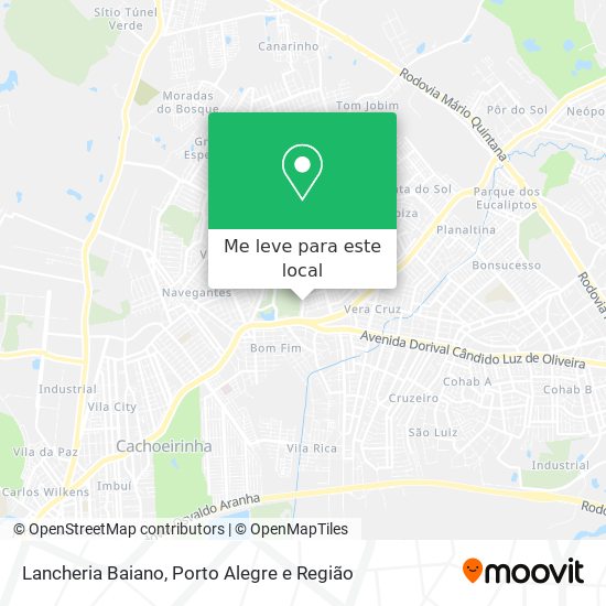 Lancheria Baiano mapa