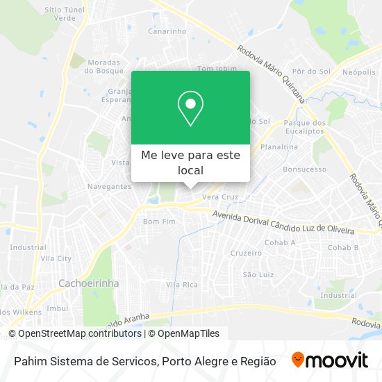 Pahim Sistema de Servicos mapa