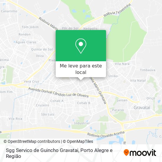 Sgg Servico de Guincho Gravatai mapa