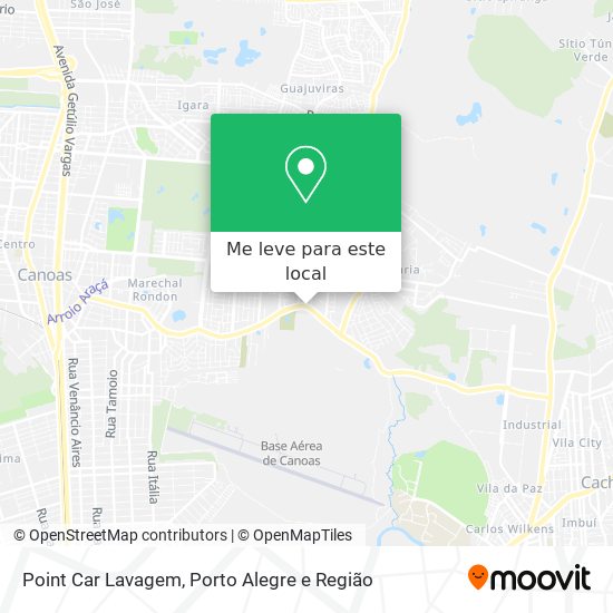 Point Car Lavagem mapa