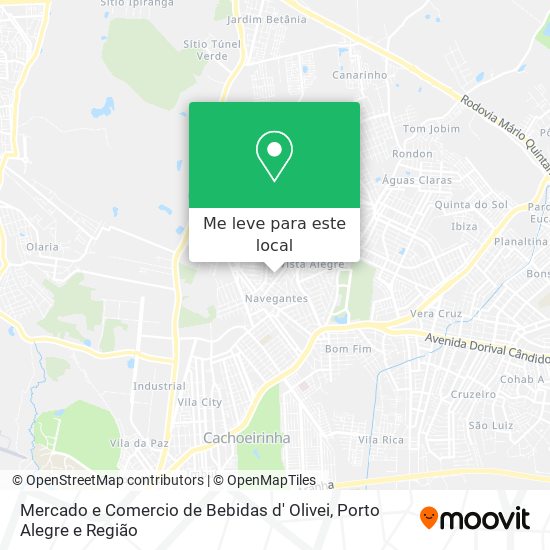 Mercado e Comercio de Bebidas d' Olivei mapa