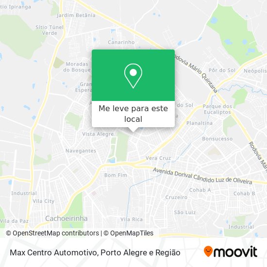 Max Centro Automotivo mapa