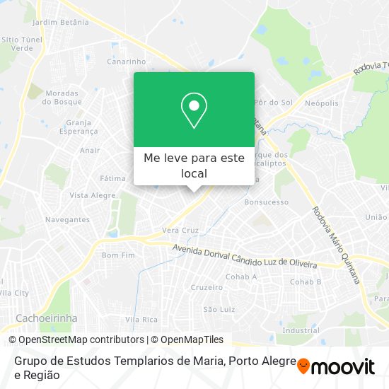 Grupo de Estudos Templarios de Maria mapa
