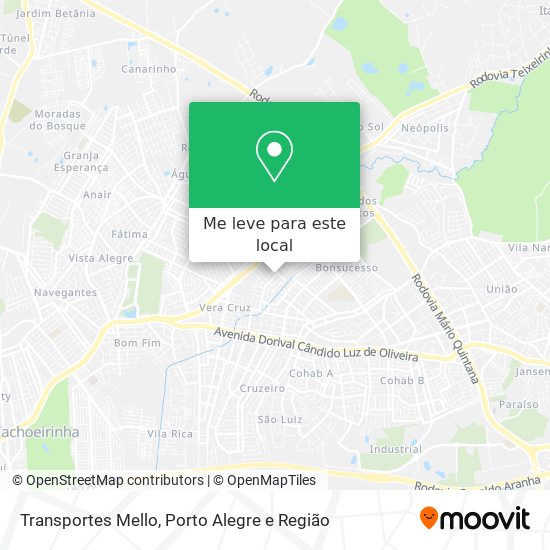 Transportes Mello mapa