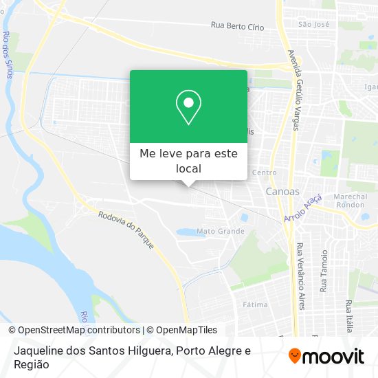 Jaqueline dos Santos Hilguera mapa