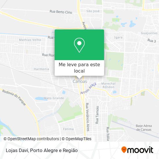 Lojas Davi mapa