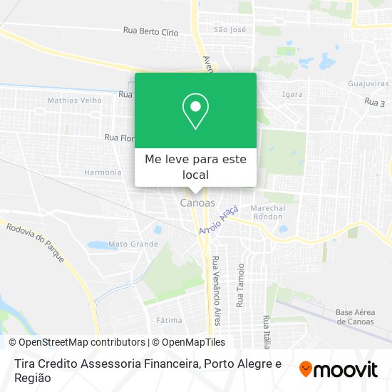 Tira Credito Assessoria Financeira mapa