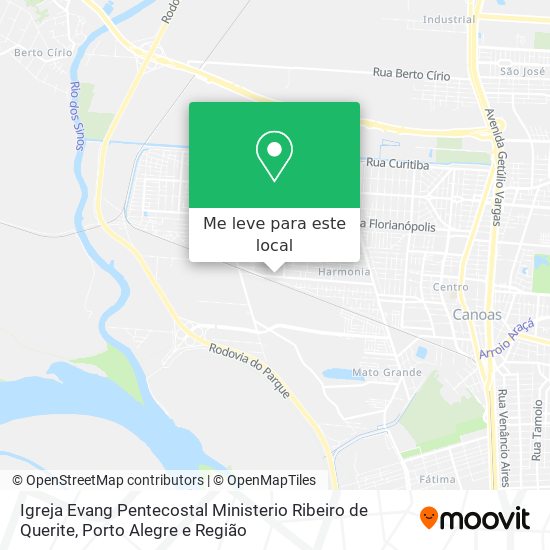 Igreja Evang Pentecostal Ministerio Ribeiro de Querite mapa