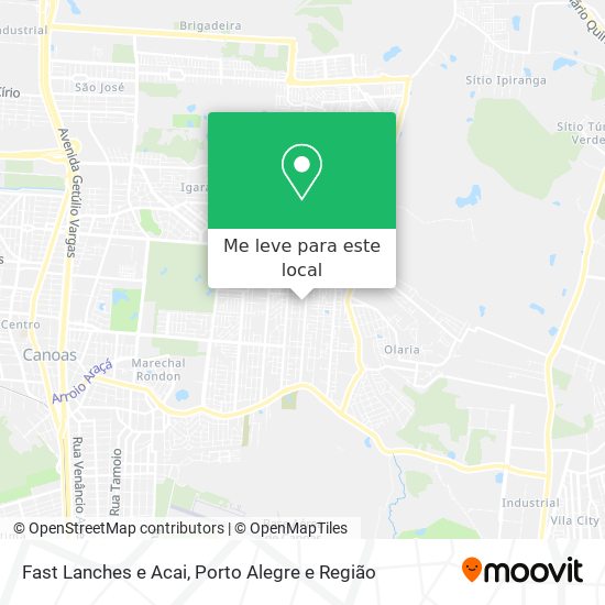 Fast Lanches e Acai mapa