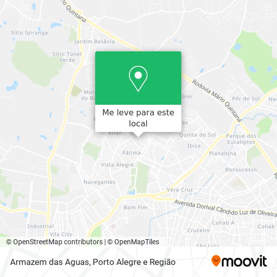 Armazem das Aguas mapa