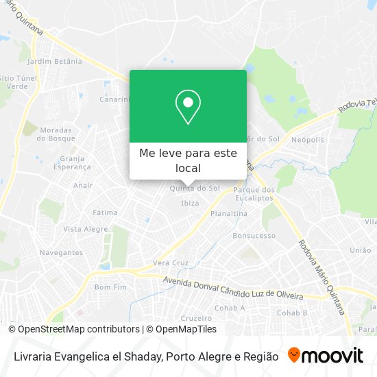 Livraria Evangelica el Shaday mapa