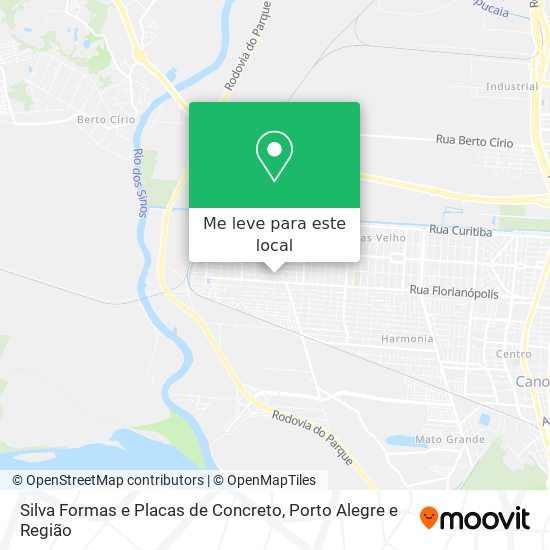 Silva Formas e Placas de Concreto mapa