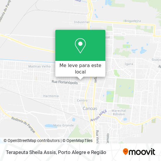 Terapeuta Sheila Assis mapa
