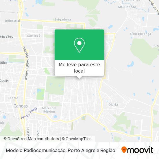 Modelo Radiocomunicação mapa