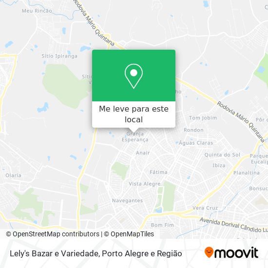 Lely's Bazar e Variedade mapa