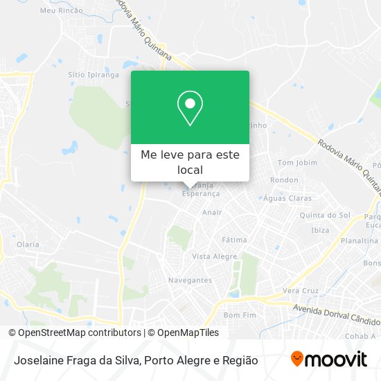Joselaine Fraga da Silva mapa
