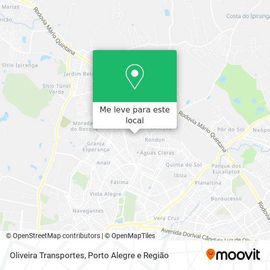 Oliveira Transportes mapa