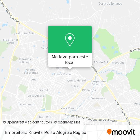 Empreiteira Knevitz mapa