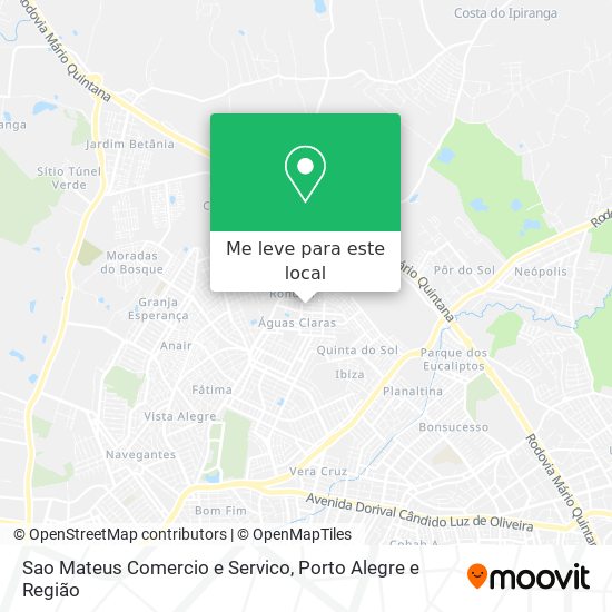 Sao Mateus Comercio e Servico mapa