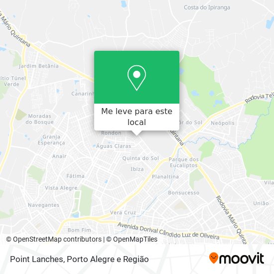 Point Lanches mapa