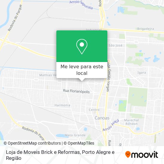 Loja de Moveis Brick e Reformas mapa