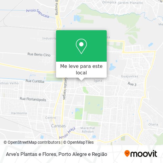 Arve's Plantas e Flores mapa