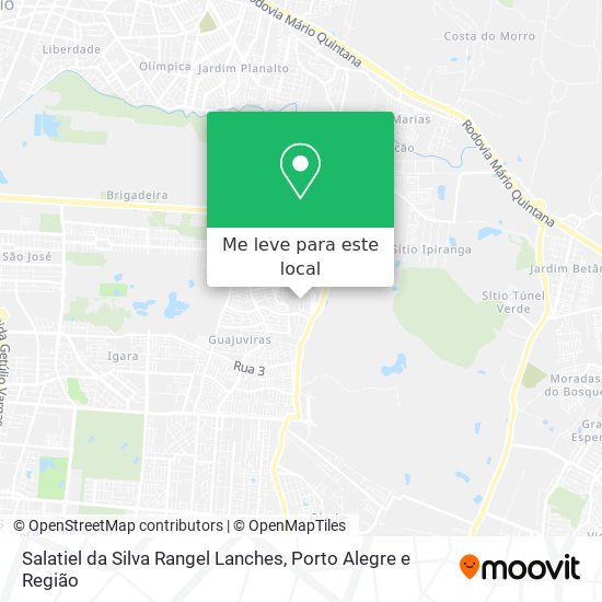 Salatiel da Silva Rangel Lanches mapa