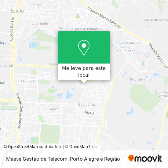 Maeve Gestao de Telecom mapa