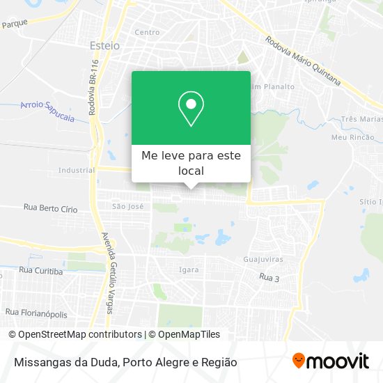 Missangas da Duda mapa