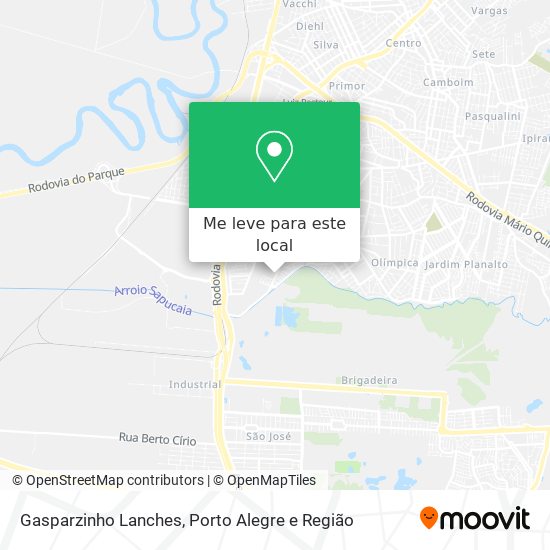 Gasparzinho Lanches mapa