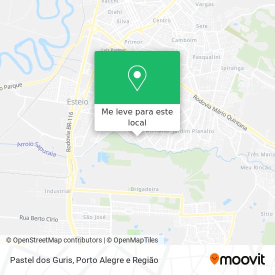 Pastel dos Guris mapa